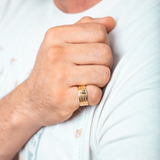 Anel de Ouro 18k 750 Nossa Senhora - Coleção Religiosos - 058035